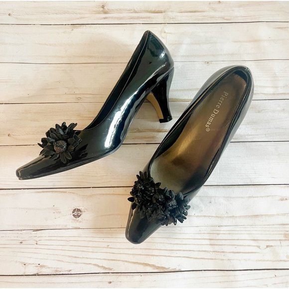 Pierre Dumas Patent Leather Embellished Pump - Picture 7 of 14